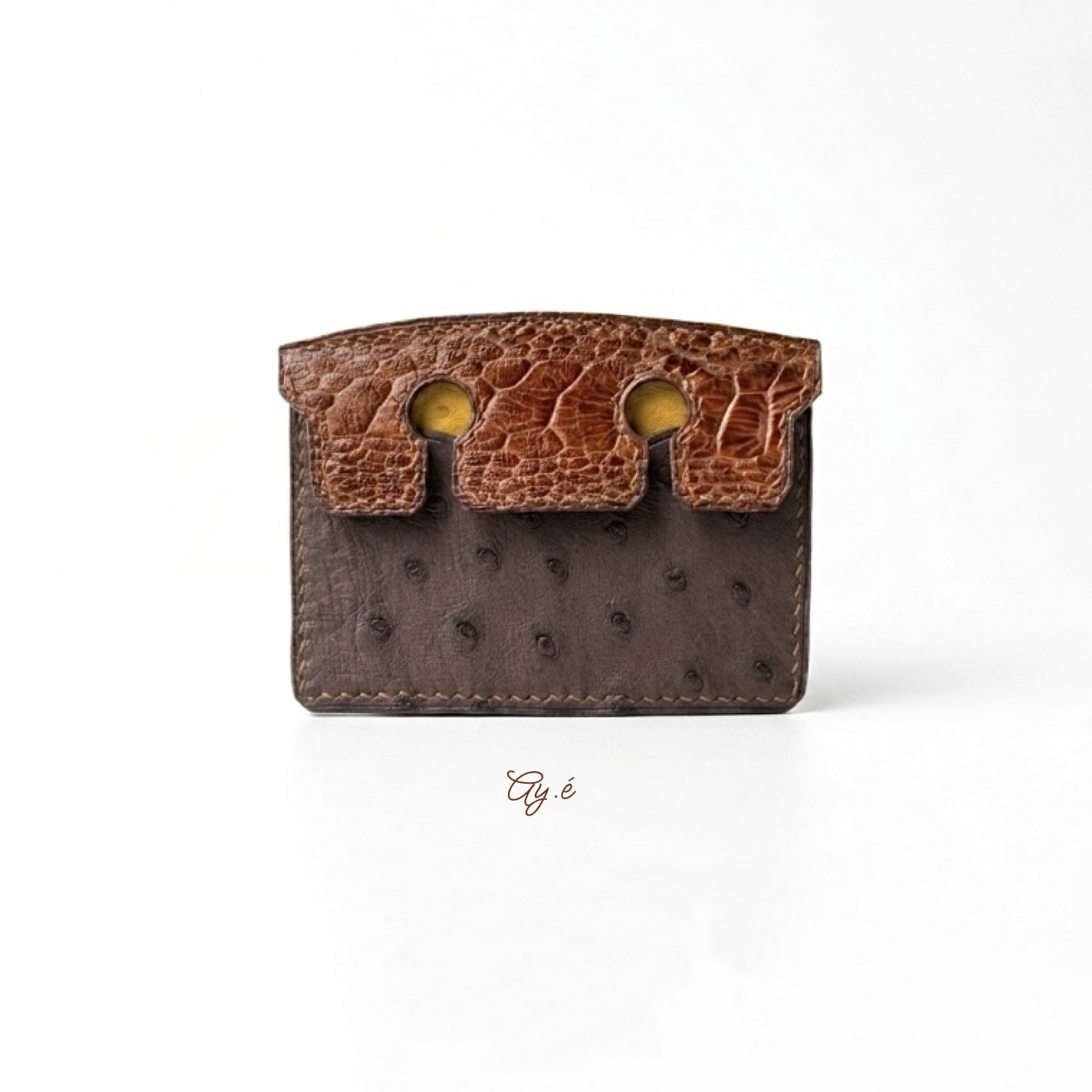 Ostrich Vertical Cardholder