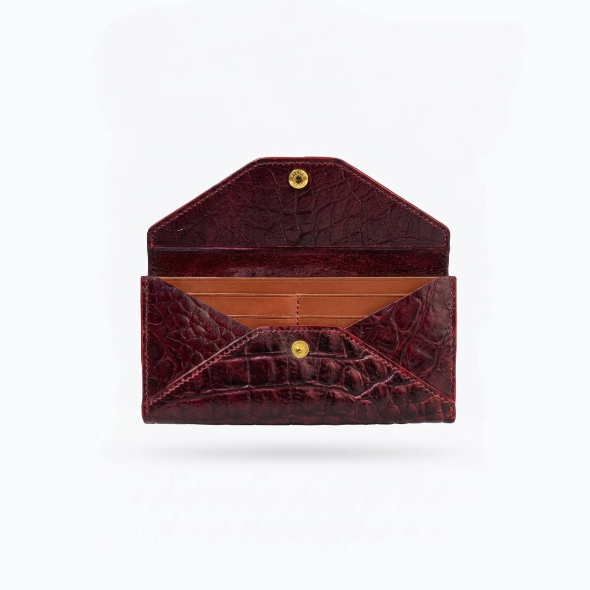 Burgundy Envelope Clutch