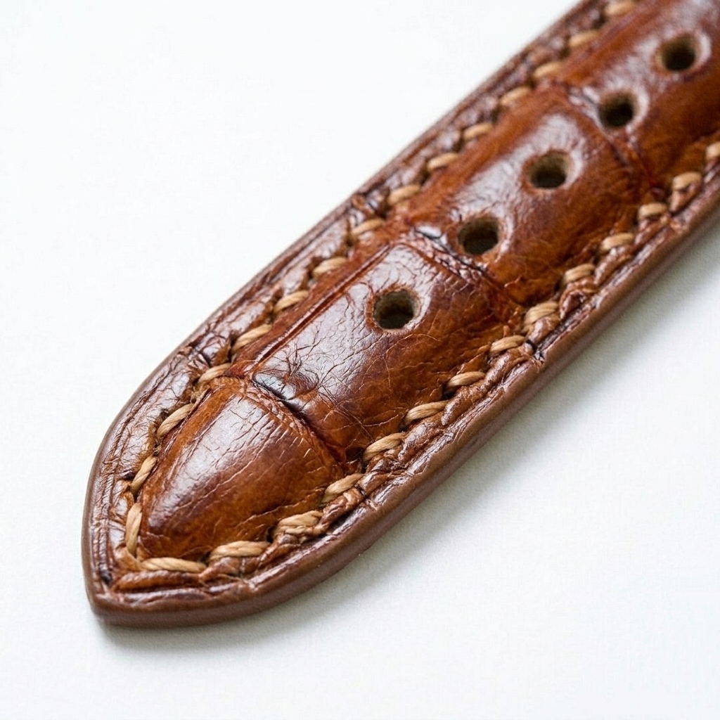 The Amber Croc-Embossed